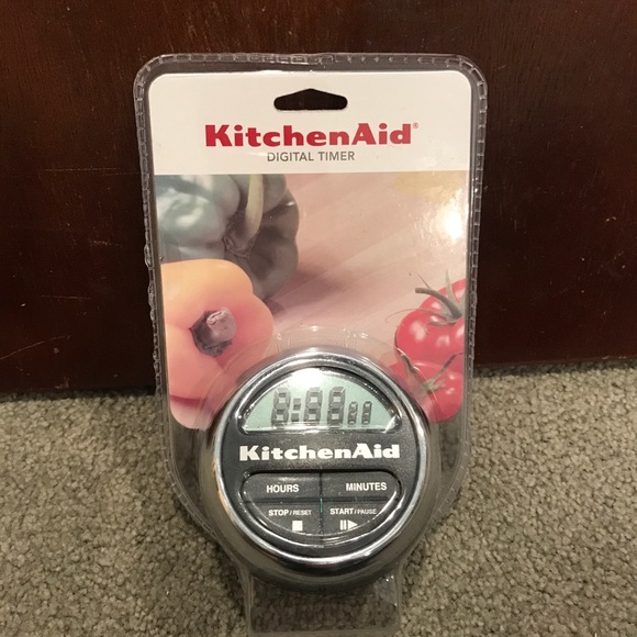 KitchenAid Kitchen Kitchenaid Digital Timer Black And Chrome Model Kc5ohoba Brand New Rare
